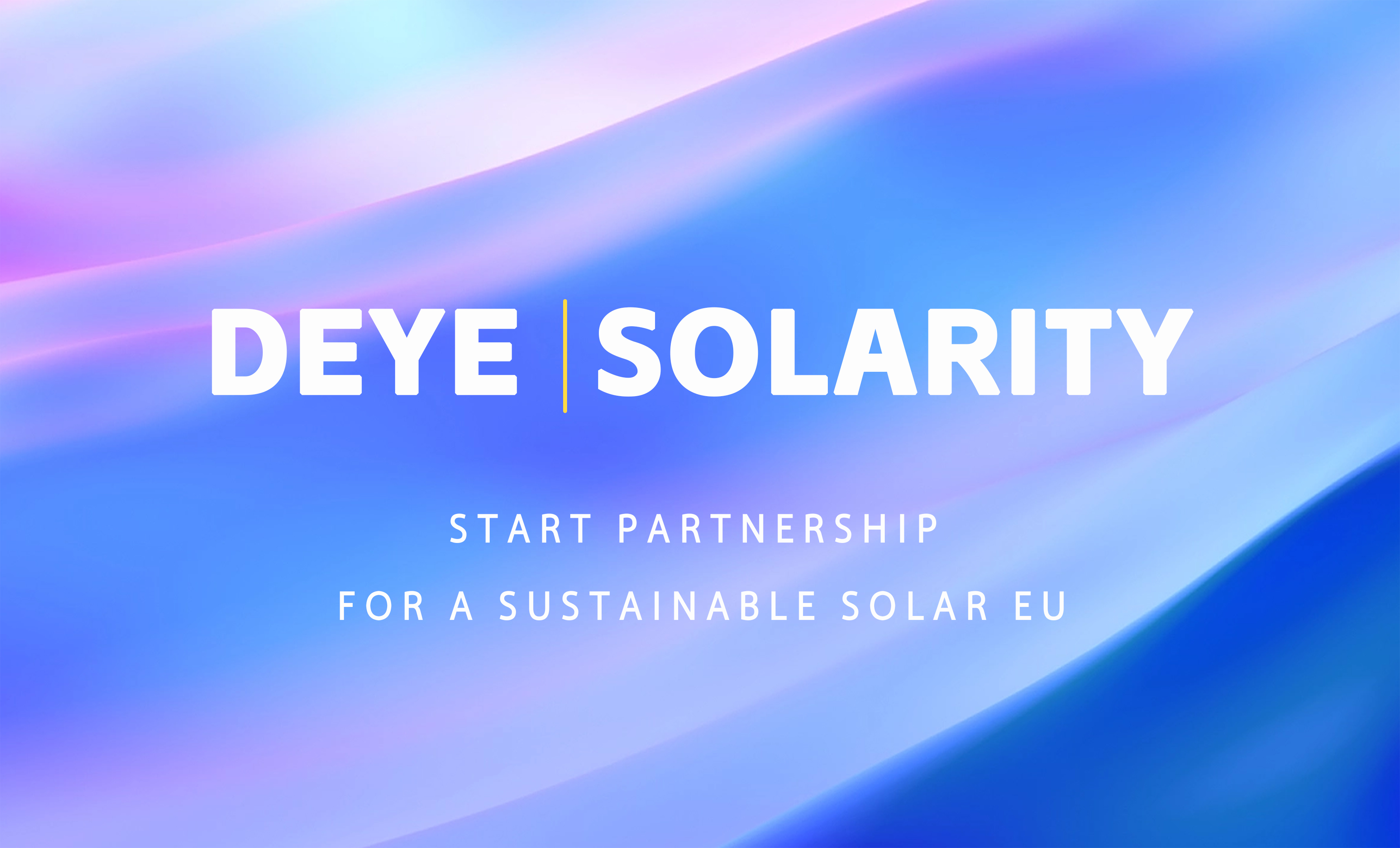 Deye & Solarity: Inicie la asociación para una UE solar sostenible